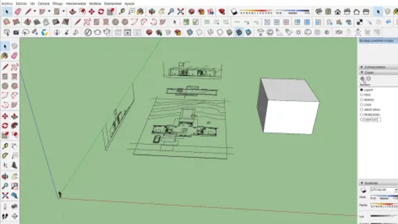 SketchUp Tutorial: importing a CAD file step by step 18