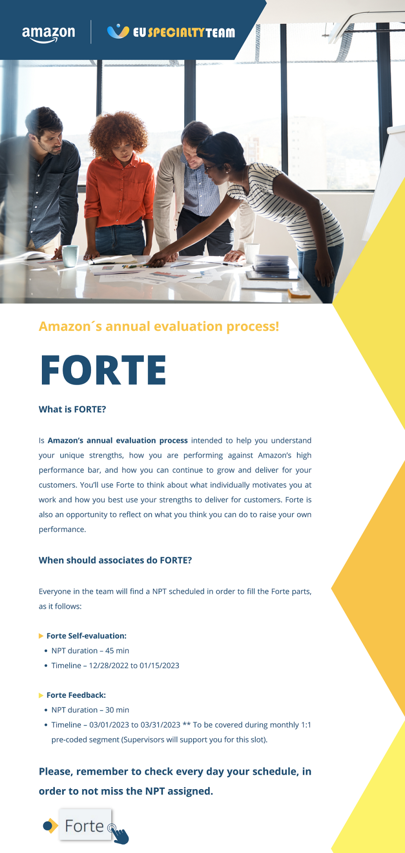 Email invitation for annual evaluation 1