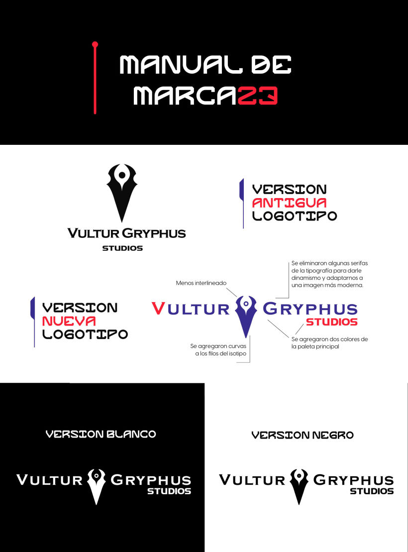 Branding, Logotipo, Diseño Ux/ui web - Vultur Gryphus 1