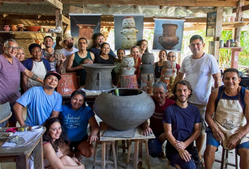 The amazing team of the Atlas of Lost Finds Marajoara Chapter