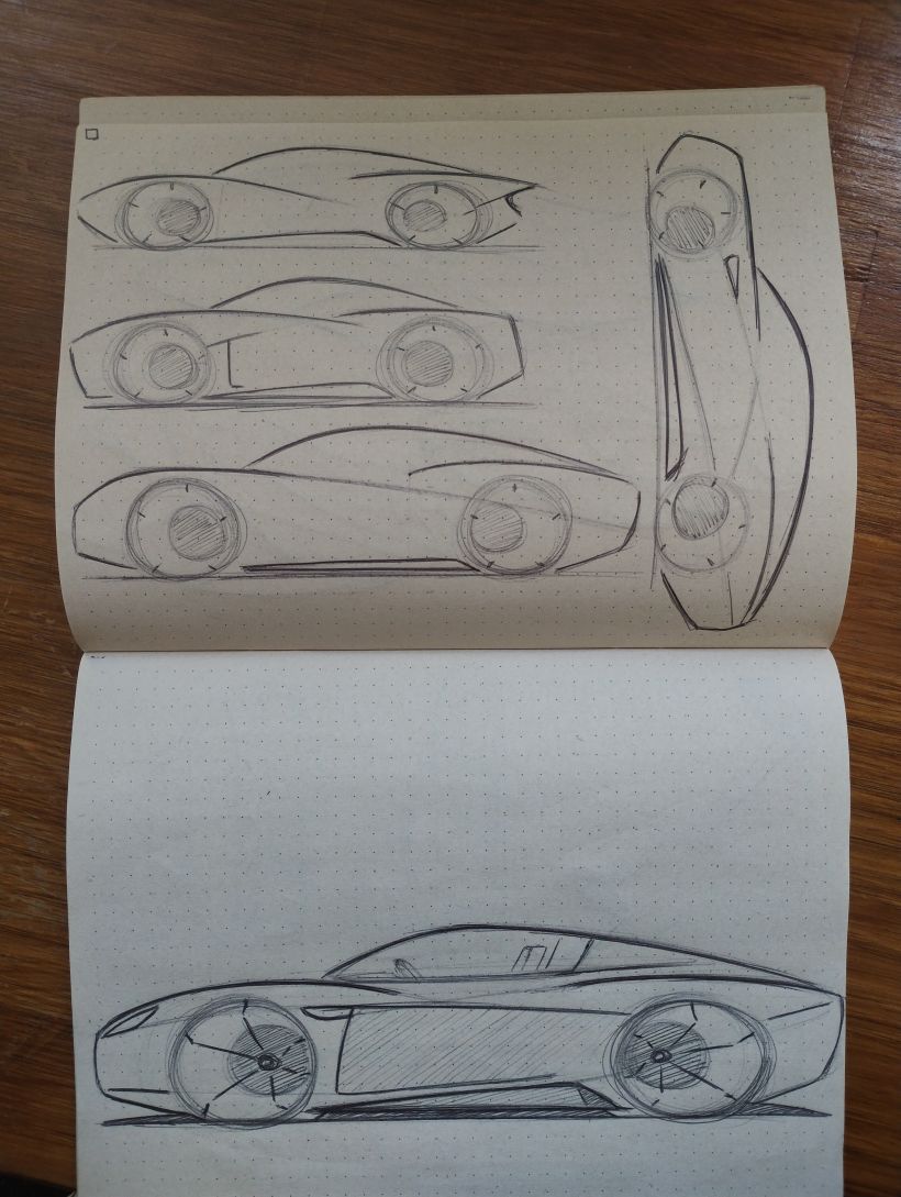 Mi proyecto del curso: Diseño de automóviles: el boceto 1