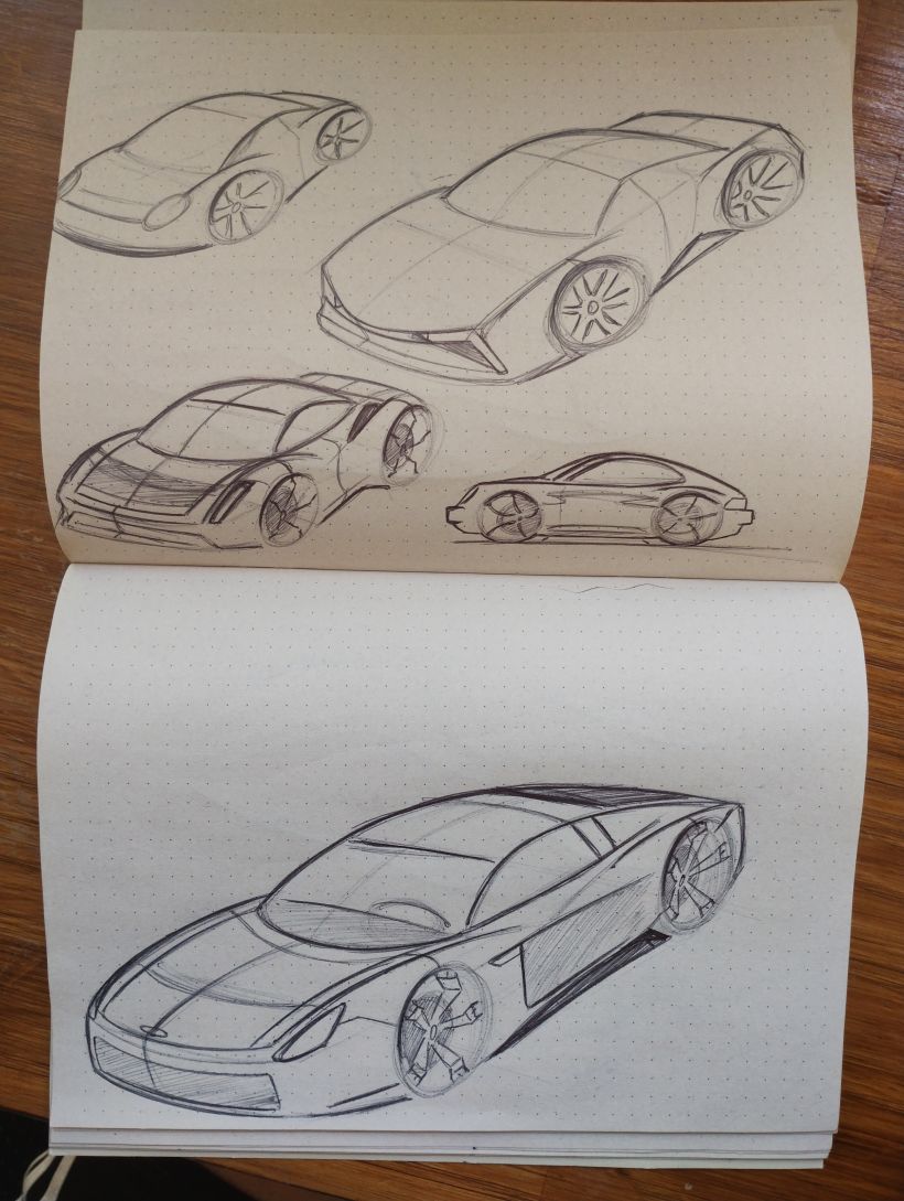 Mi proyecto del curso: Diseño de automóviles: el boceto 2