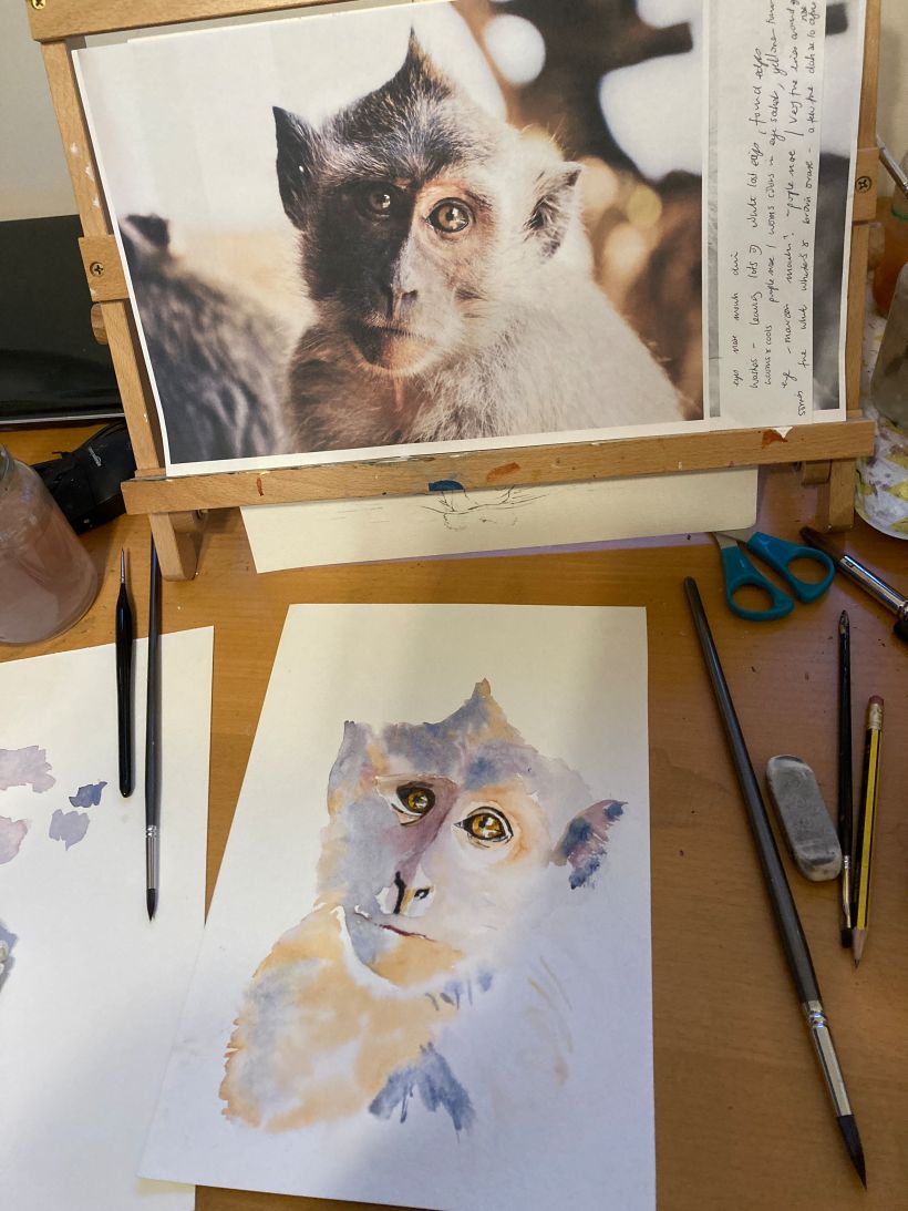 My project for course: Expressive Animal Portraits in Watercolor 4