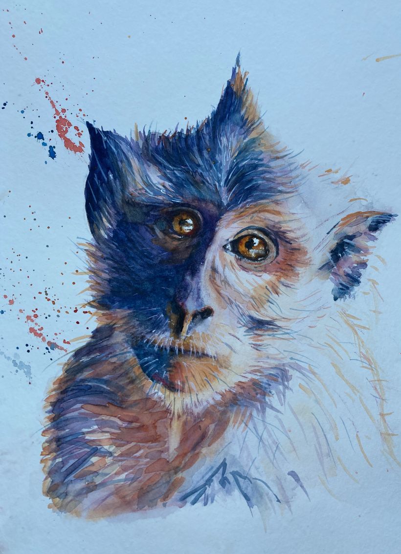 My project for course: Expressive Animal Portraits in Watercolor 7
