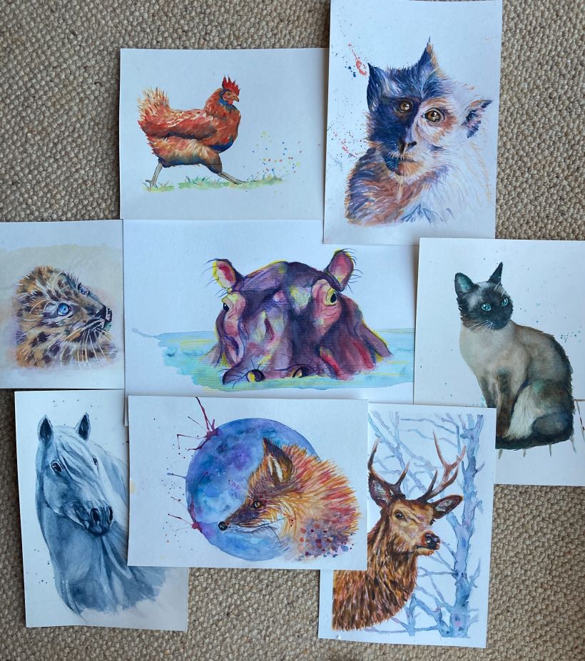 My project for course: Expressive Animal Portraits in Watercolor 8