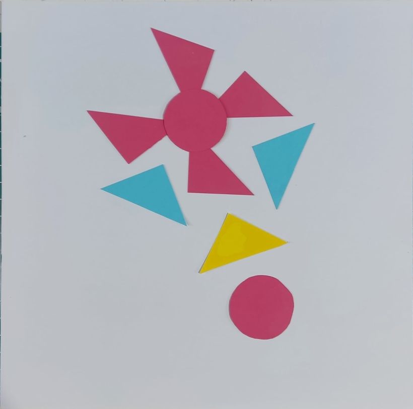 Composiciones abstractas: Composiciones abstractas con color de Jerarquía y Agrupación por semejanza, forma y/o color 2