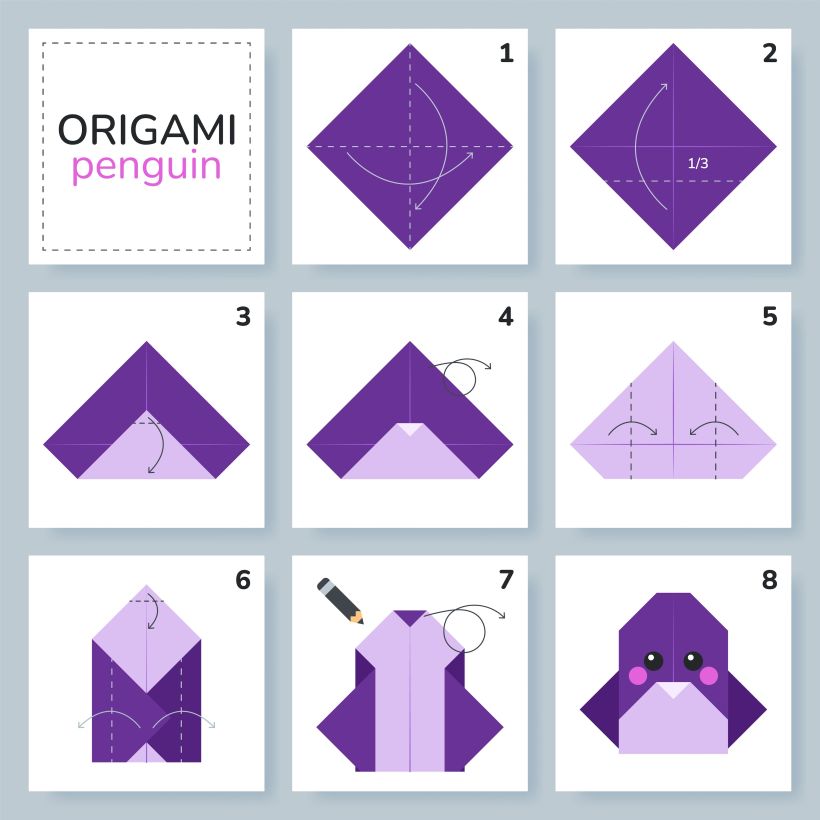 How to make an origami penguin