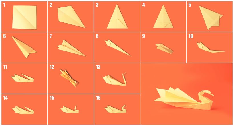 How to make an origami swan