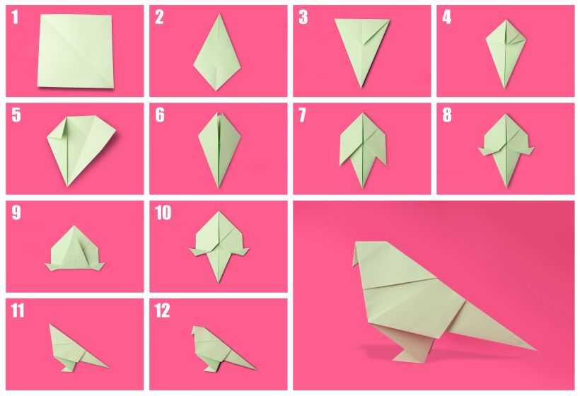 How to make an origami parrot