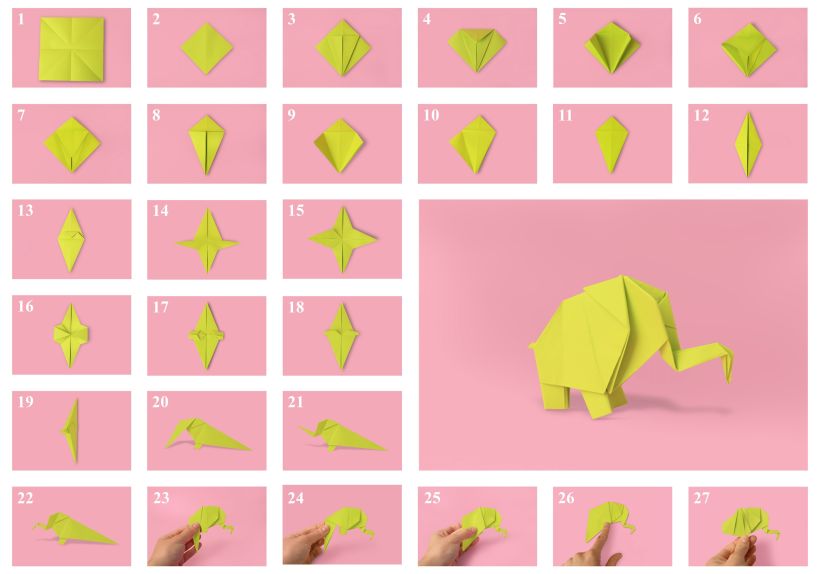 How to make an origami elephant