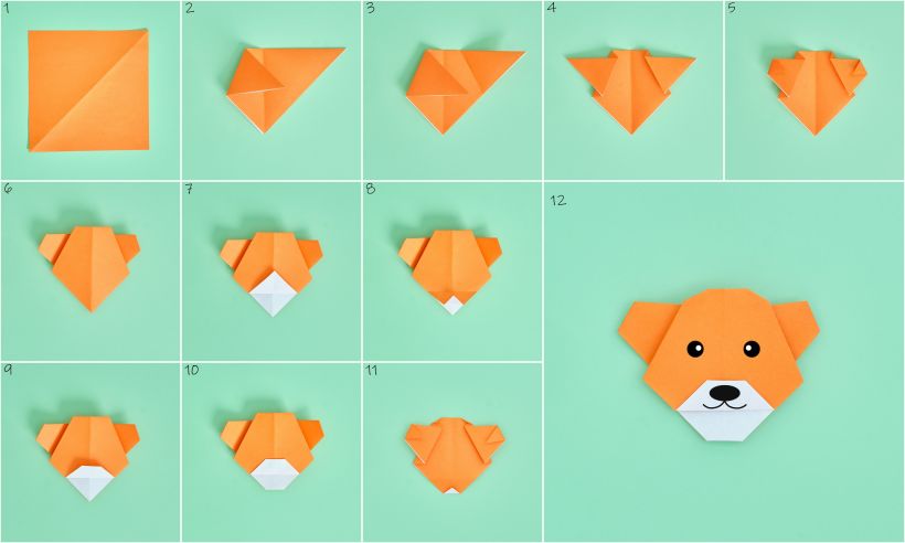 How to make an origami fox