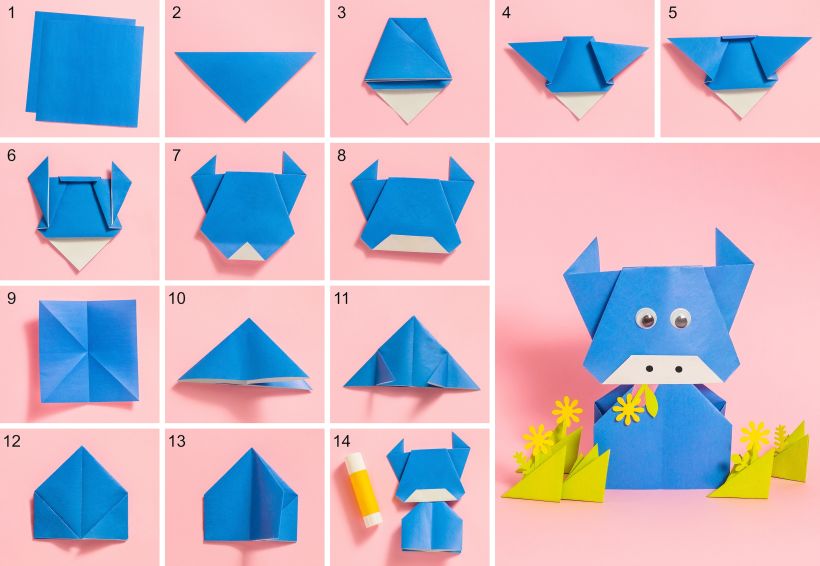 How to make an origami bull