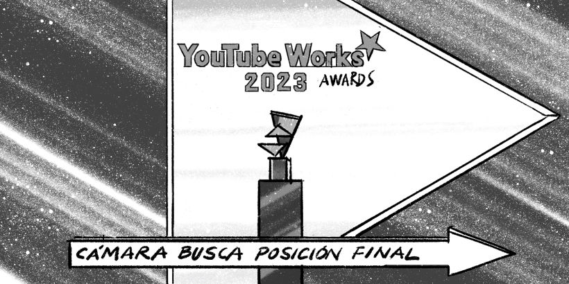 Davis Lisboa, "YouTube", 2023, Procreate, 1476 x 831 px, Mr. Goldwind, Madrid, España | Spain
