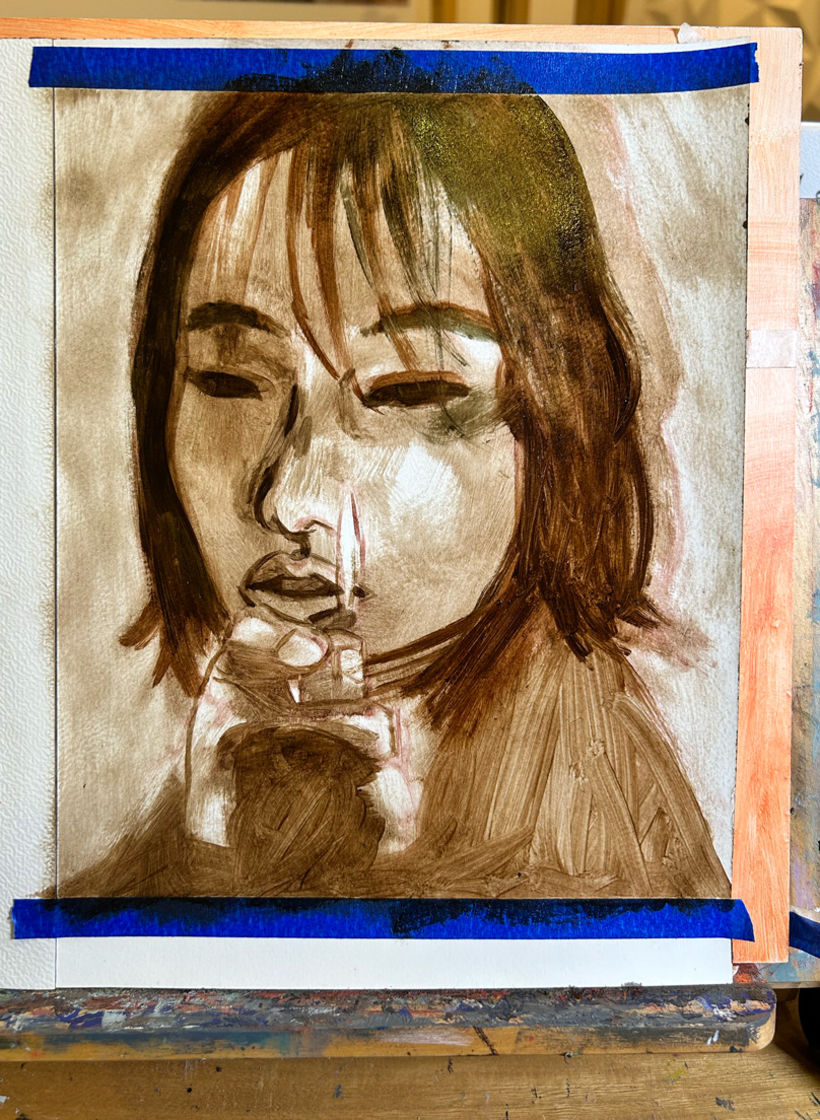 Mi proyecto del curso: Pintura de retratos expresivos: color y gesto 7