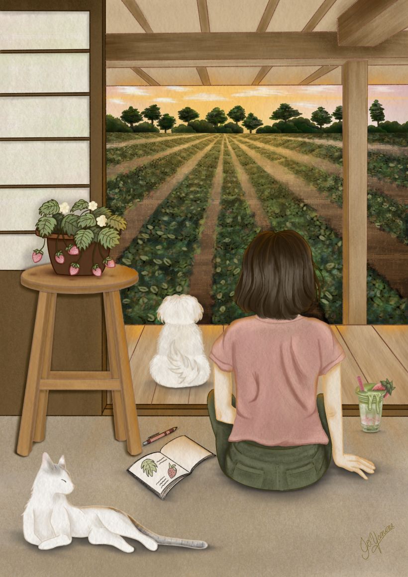 Final Illustration: Strawberry field