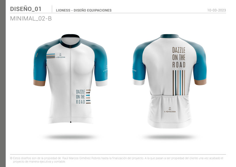 Lioness Cycling, diseño de colección 2023. Diseño "Minimal"