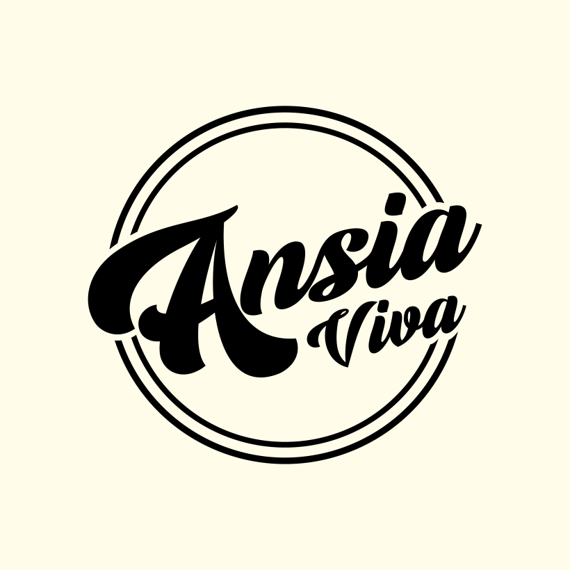 Diseño de logotipo (Ansia Viva) Helados, café y copas 4
