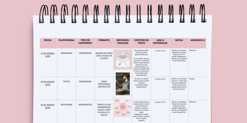 Modello gratuito: Calendario editoriale dei social media