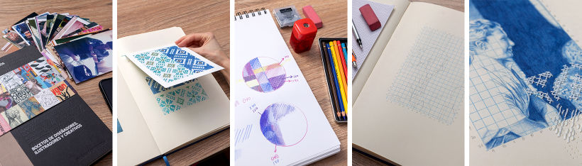  Die Verbindung zwischen Zeichnung und Stickerei erforschen: Gestickte Notizbücher 9