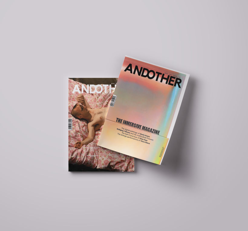Diseño de dos posibles portadas de la revista ficticia ANDOTHER