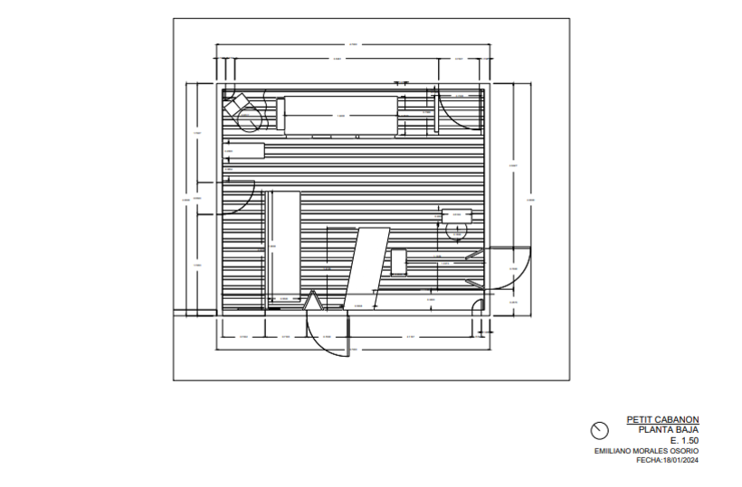 Mi proyecto del curso: Introducción al dibujo arquitectónico en AutoCAD 1