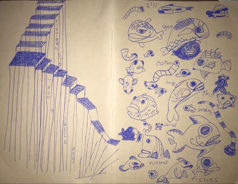 A Radiohead inspiration: 15 Steps + Weird Fishes Ilustration (2020)