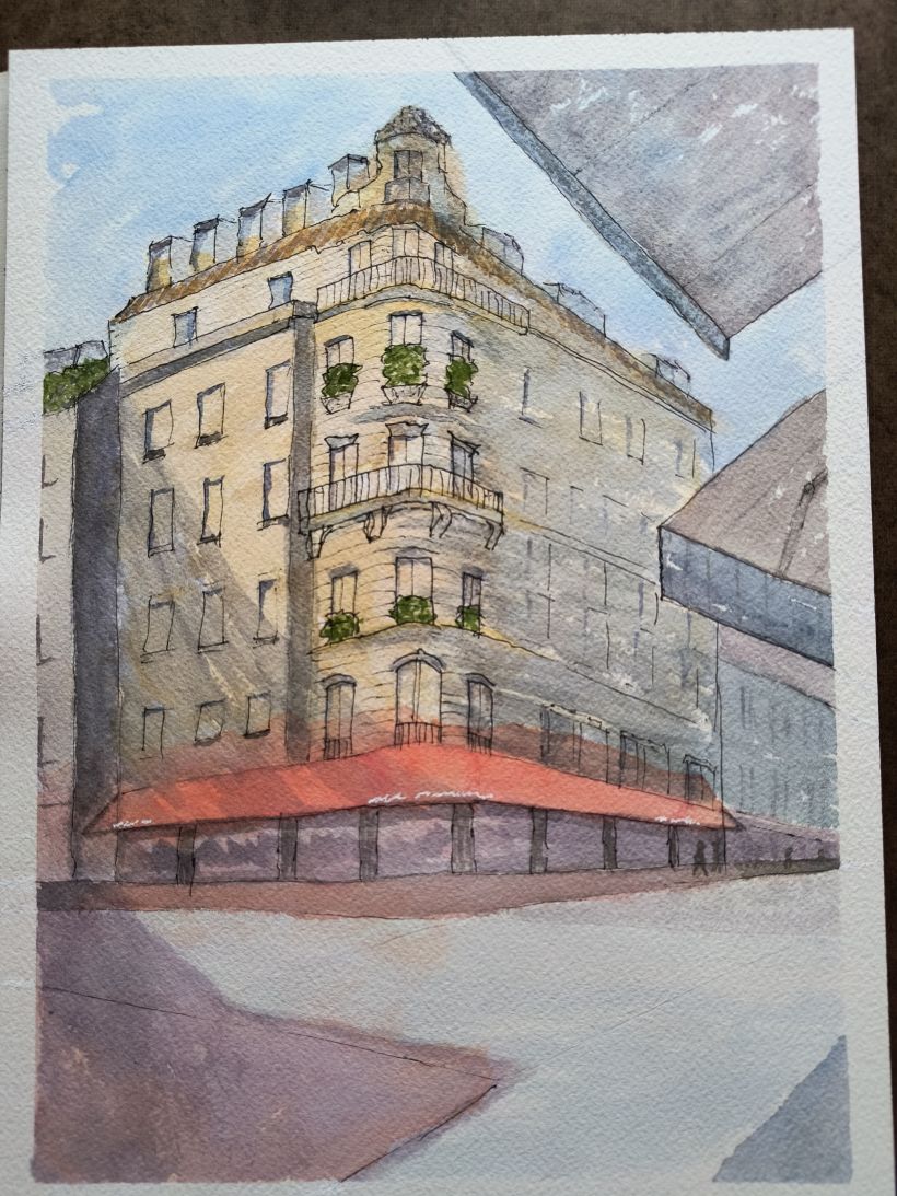 My project for course: Architectural Sketching with Watercolor and Ink 1