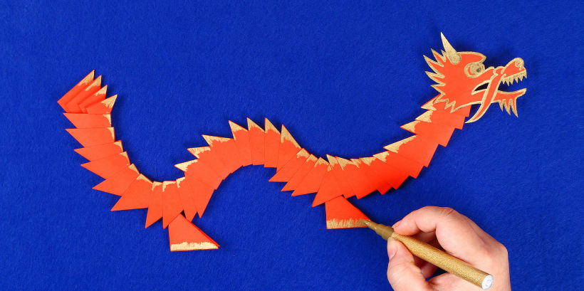 How to Make a Paper Dragon to Celebrate the Chinese New Year 13