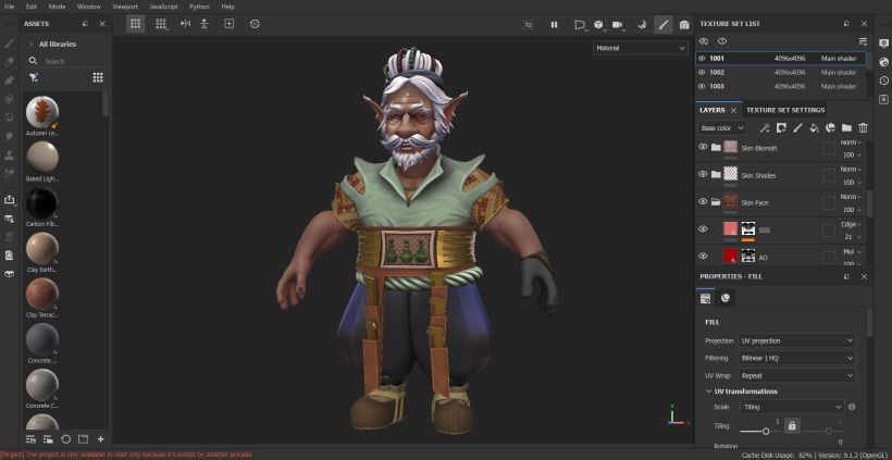 Adobe Substace 3D Painter Screenshot