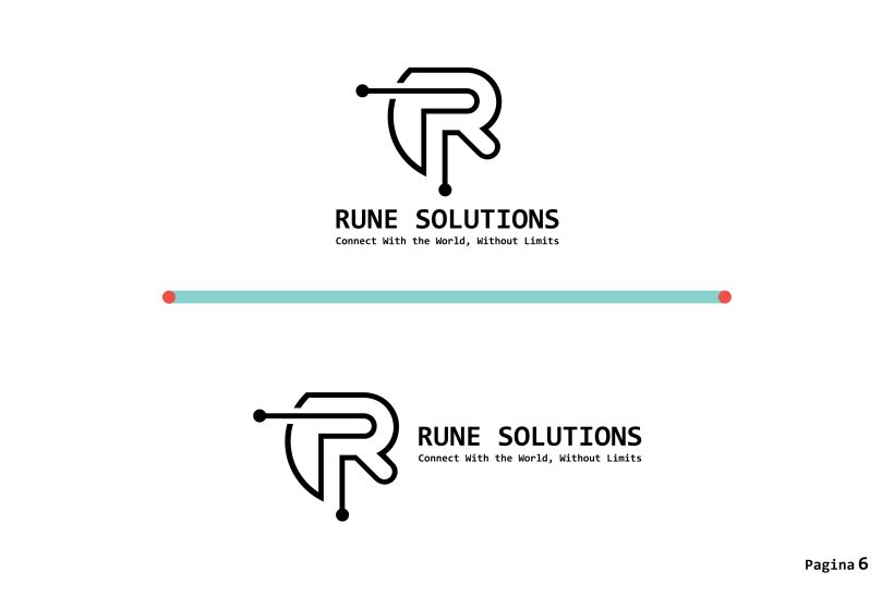 RUNE SOLUTIONS, Logo design with manual brand synthesis for Rune Solutions, Connect With the World, Without Limits. 6