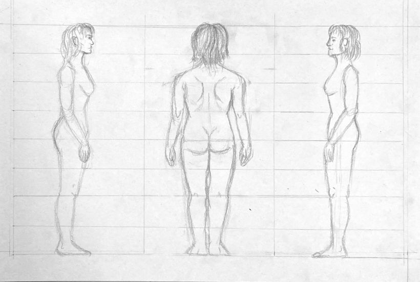Proporcions del cos/ Cànon home i dona | 2n BA | Dibuix artístic 2