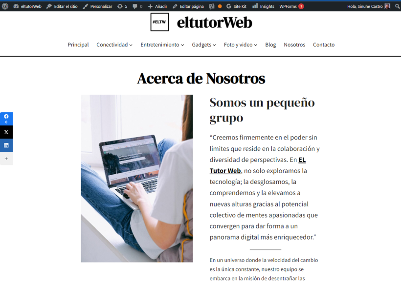 Mi proyecto del curso: Creación de una web profesional con WordPress 10