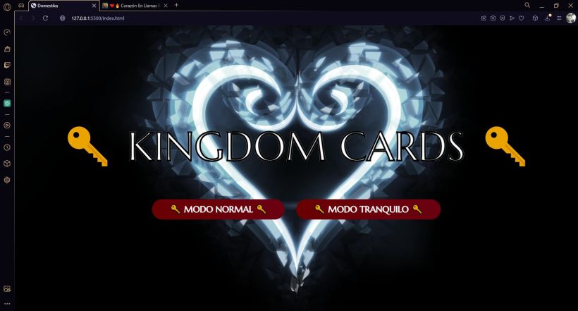 🔑 Kingdom Cards 🔑, Memory ambientado en Kingdom Hearts 2