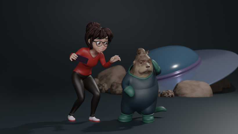 My project for course: Animating 3D Cartoon Characters in Blender 3