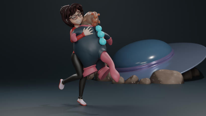 My project for course: Animating 3D Cartoon Characters in Blender 4
