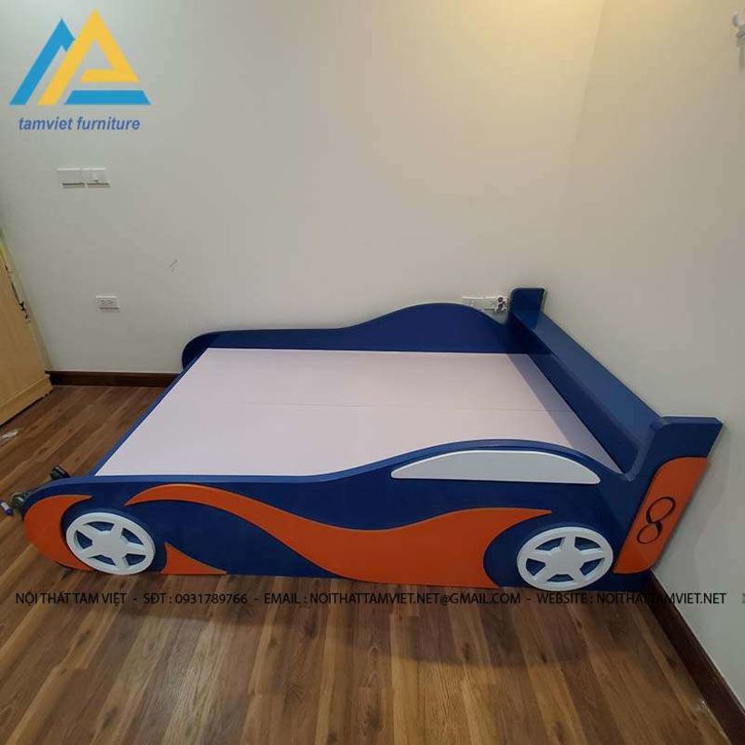 Tuyển chọn mẫu giường ngủ hình ô tô đẹp cho bé yêu 1