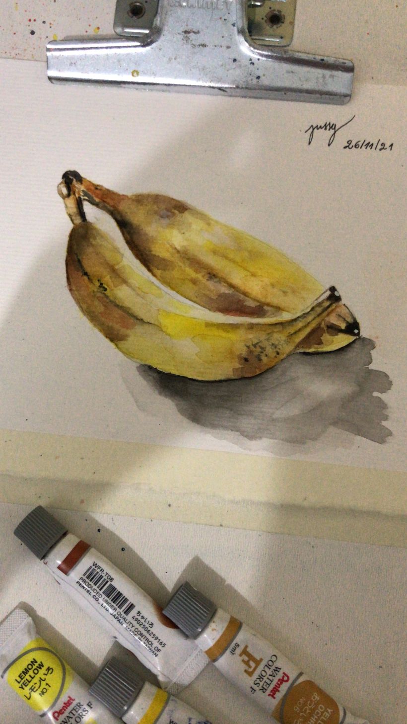Banana - Aquarela 2