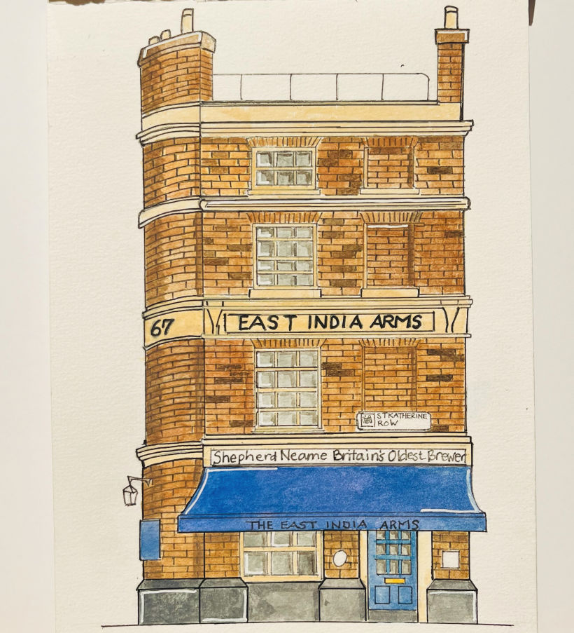 East India Arms - old pub in London