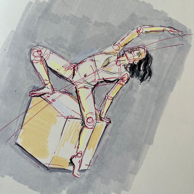 My project for course: Drawing the Human Figure & Expressive Poses 1