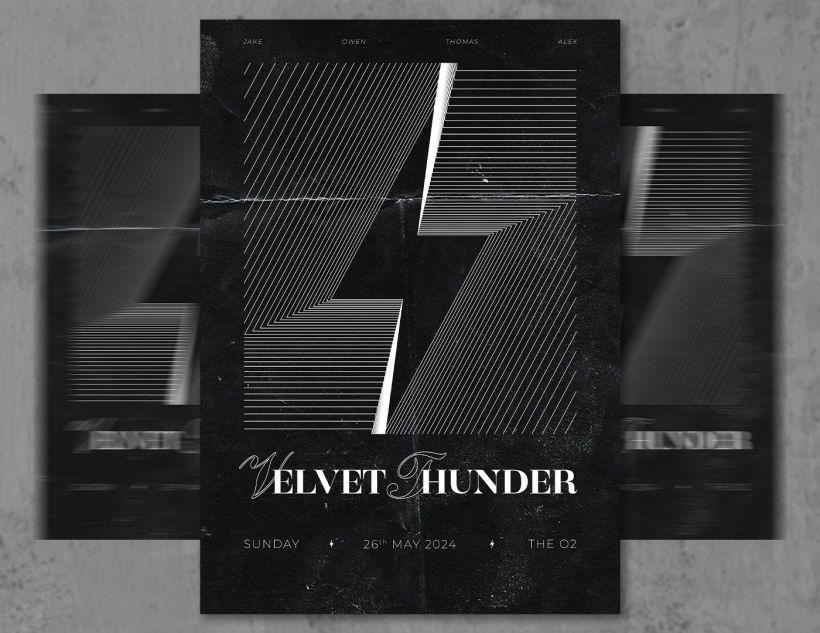 Velvet Thunder | concert poster 2