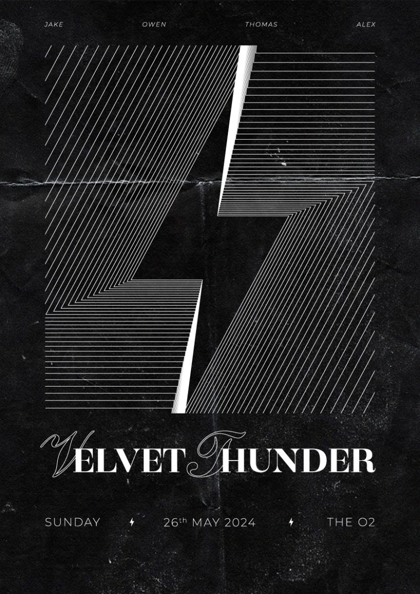 Velvet Thunder | concert poster 1