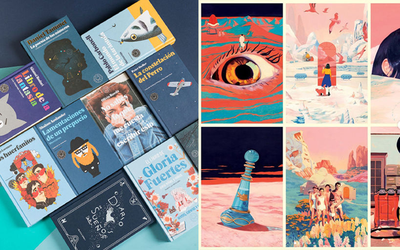 Varias portadas de la editorial Blackie Books y algunas ilustraciones de David de las Heras.