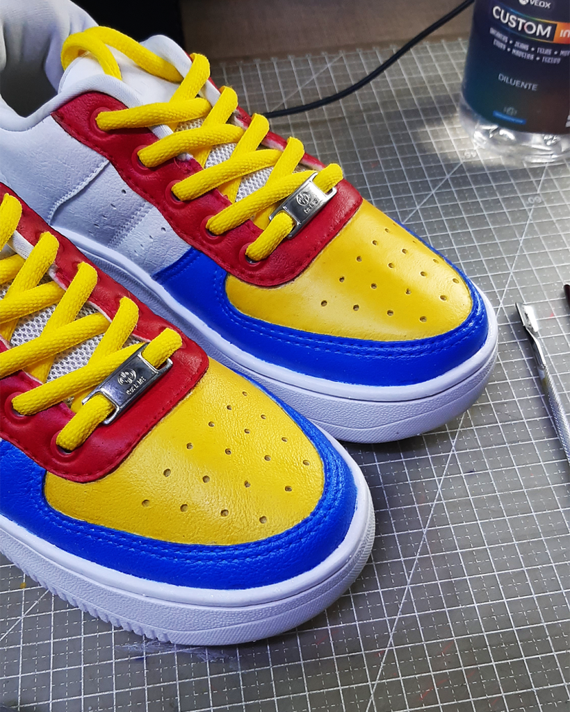 Customização de Sneaker Tema Sonic 3