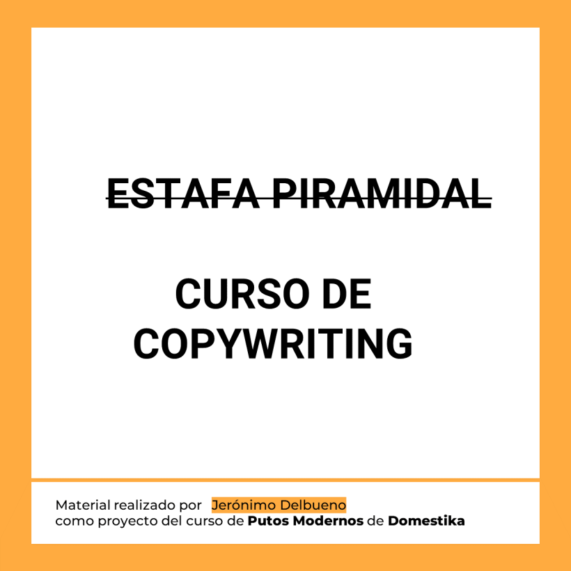 Mi proyecto del curso: Copywriting para copywriters 3