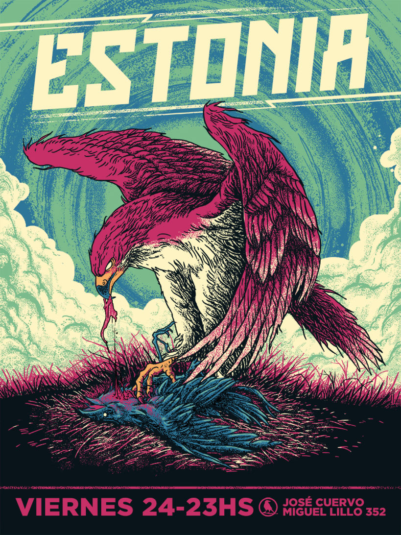 ESTONIA (Single art + gig poster) 5