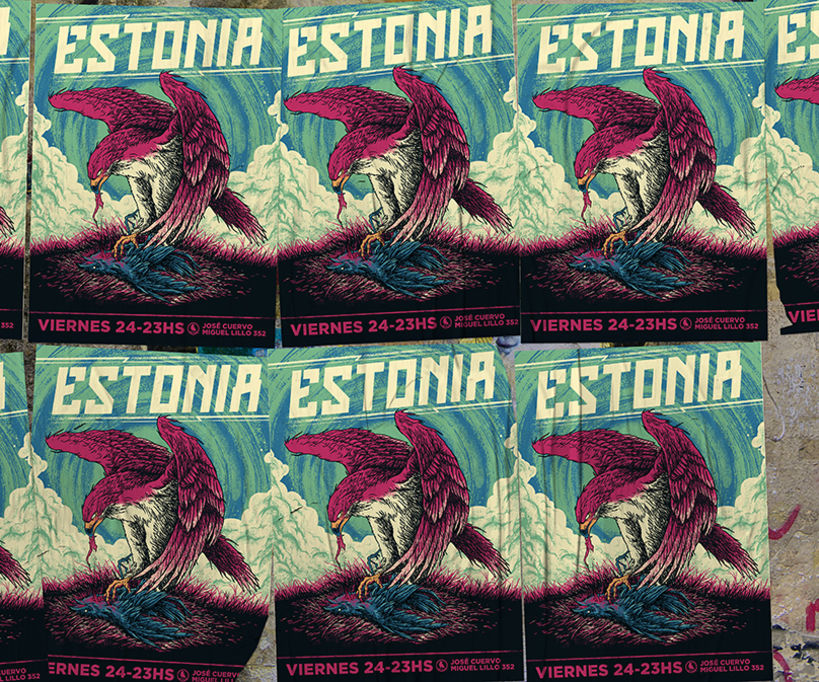 ESTONIA (Single art + gig poster) 6