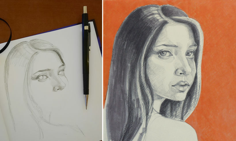 My project for course: Portrait Sketchbooking: Explore the Human Face 5