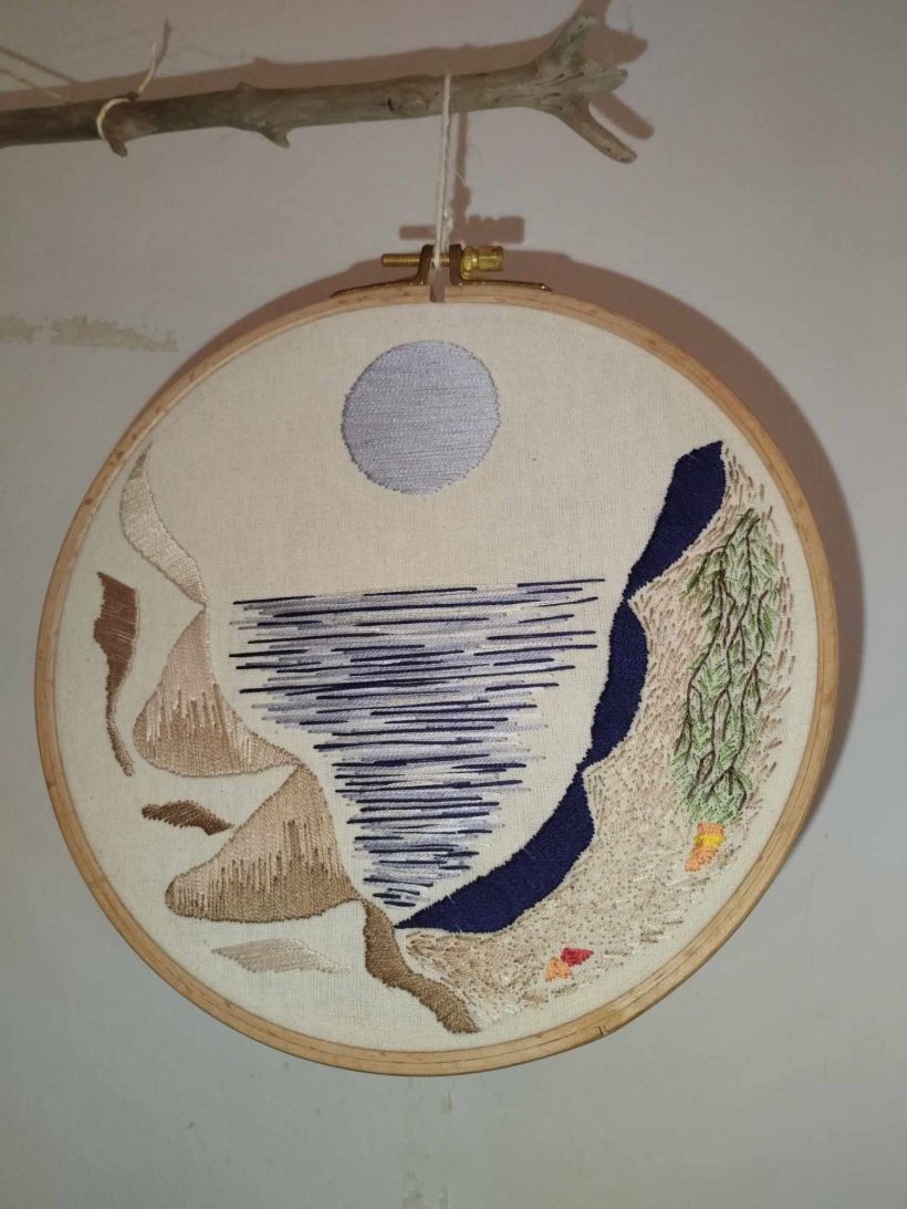 My project for course: Embroidery and Color: Create Textile Landscapes 2