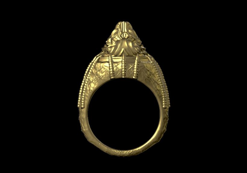 Lion Claw Ring 3d Model 6