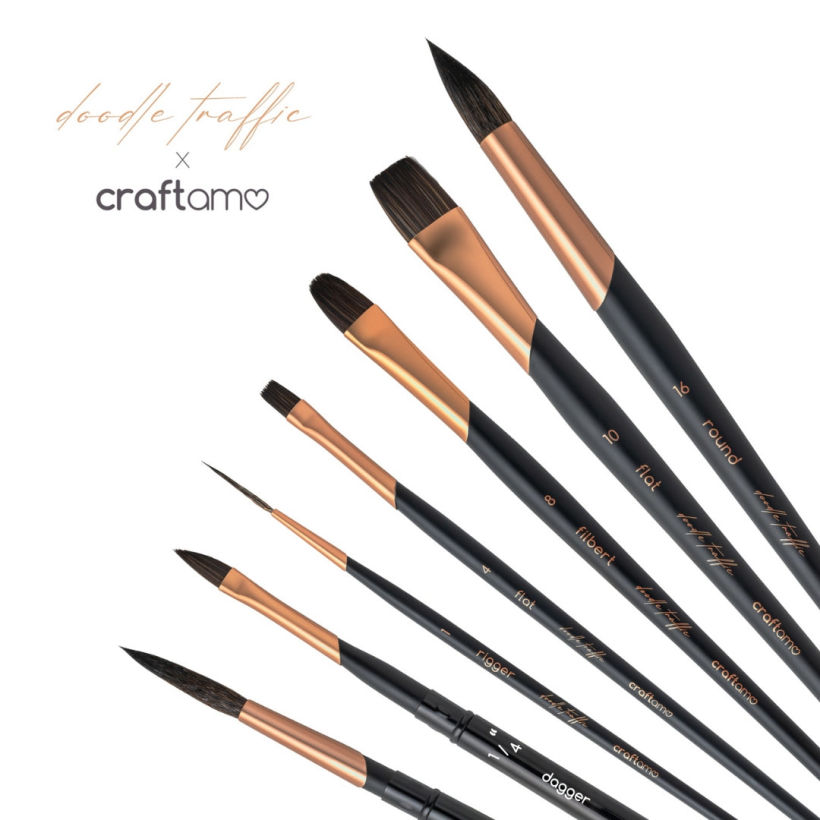 My Custom, Traditional Brush Set Created in Collaboration with Craftamo – Brush and Packaging Design 7